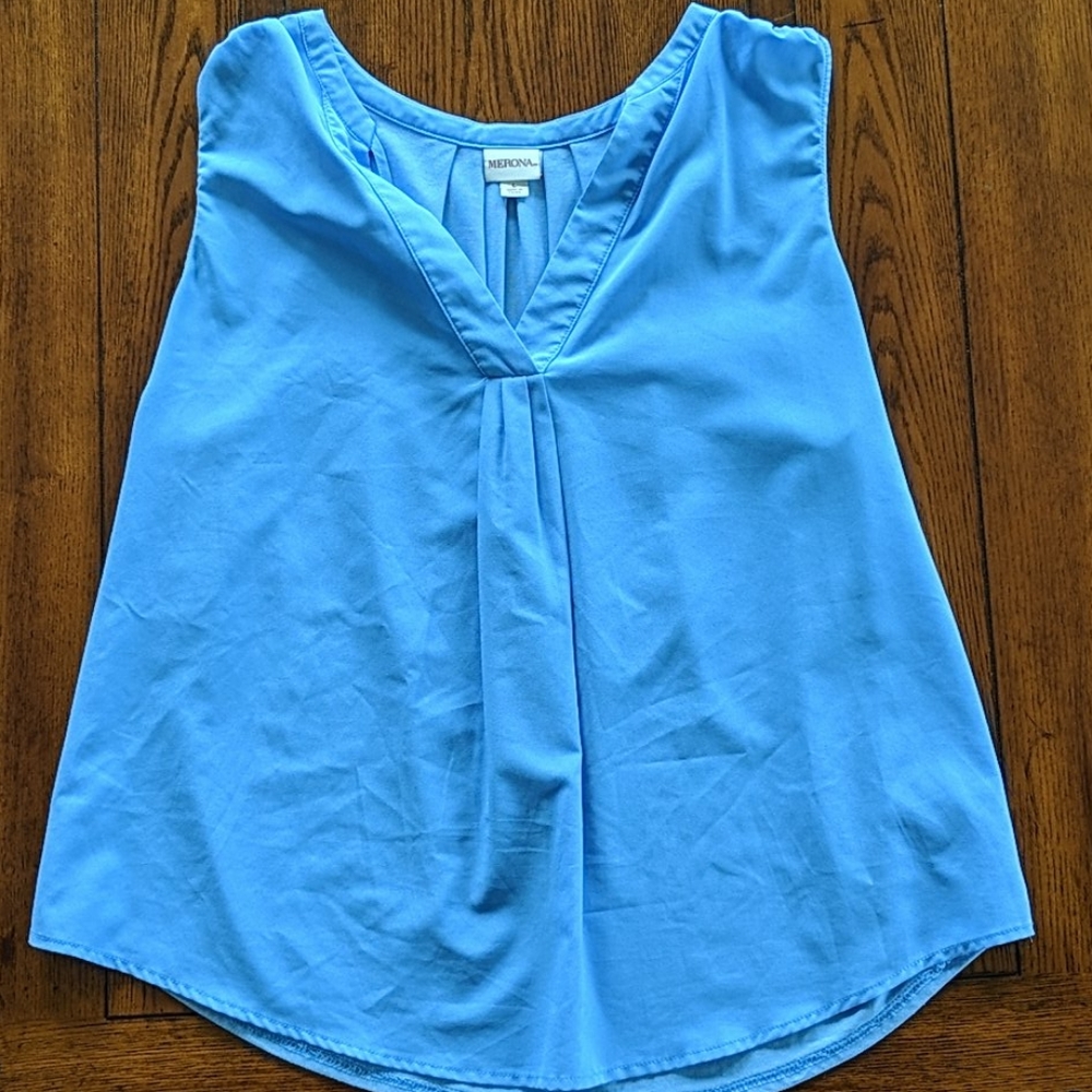 Blue top with strings